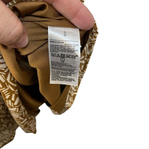 Old Navy Womens V-Neck Mesh Babydoll Cami Swing Top Size Large Brown Y2K - Picture 4 of 8